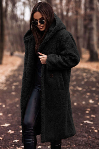 Kendra | Women's Oversized Hooded Teddy Coat