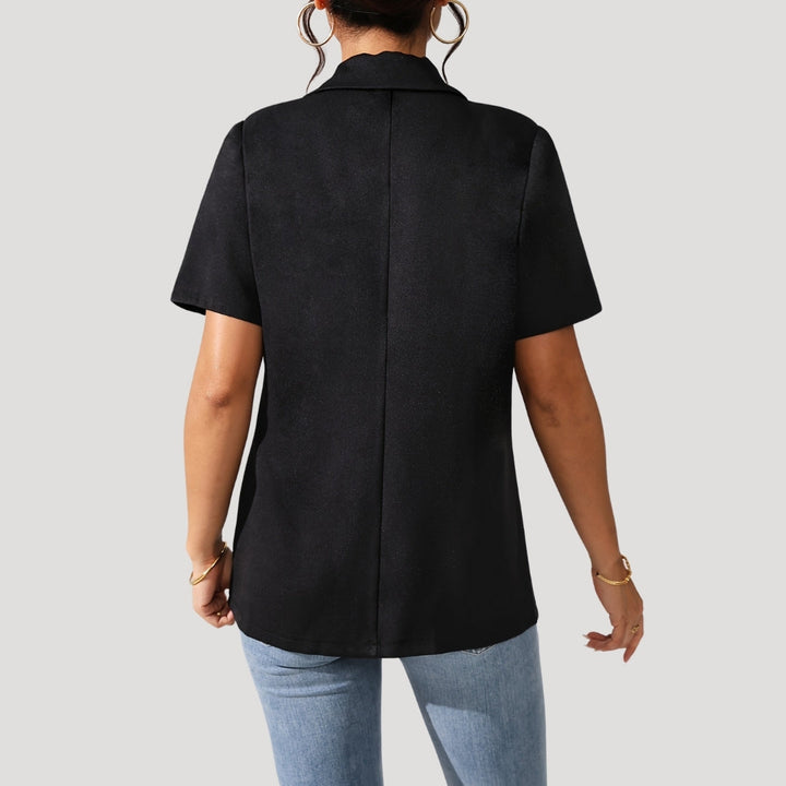 Noirelle | Women’s Short-Sleeve Tailored Blazer with One Button