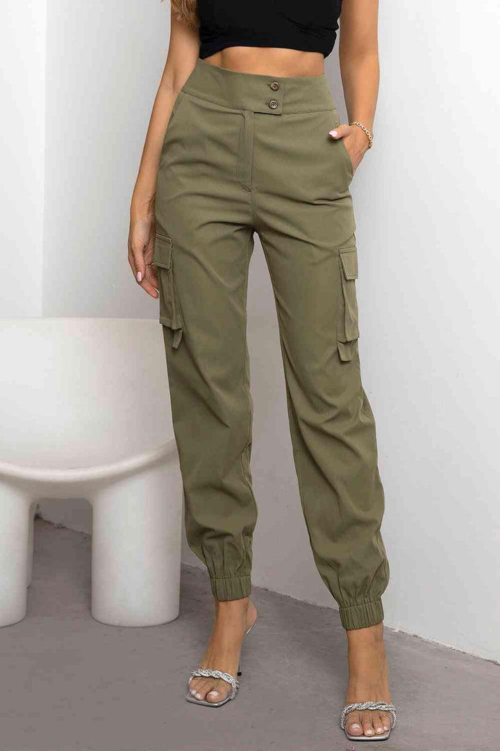 Natasha | Women’s High Waisted Cargo Jogger Pants
