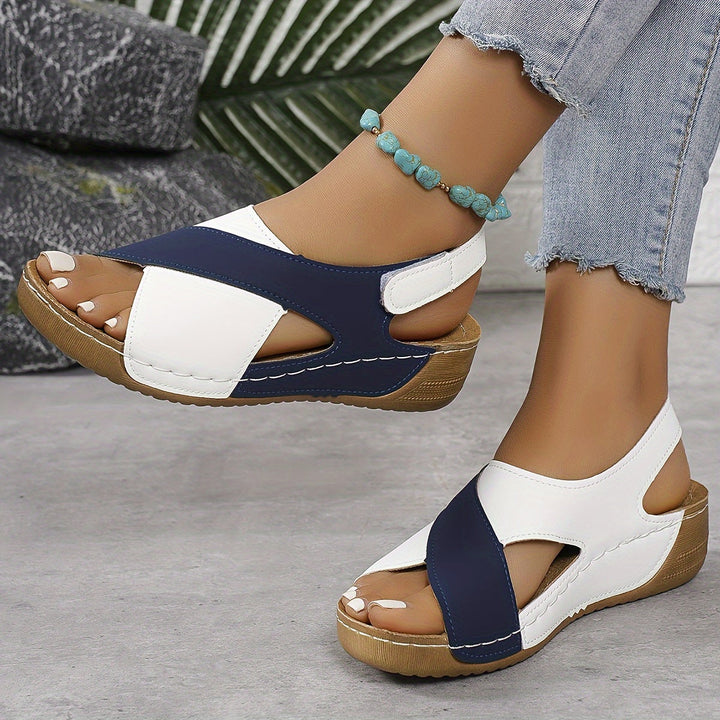 Selene | Women’s Orthopedic Criss-cross Wedge Sandals