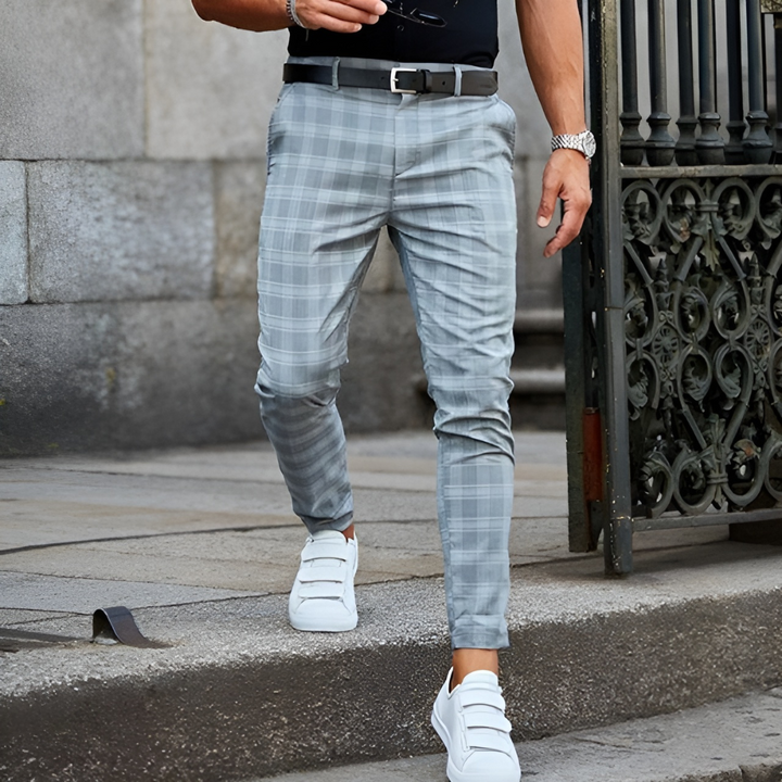 Harlan | Men’s Classic Checked Trousers