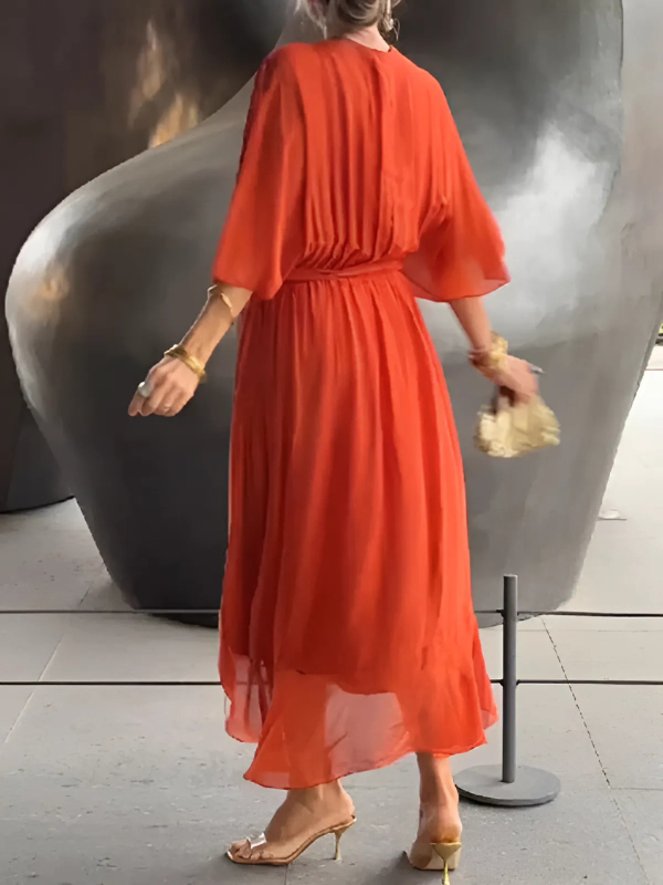 Lori | Women's Timeless Wrap Midi Dress
