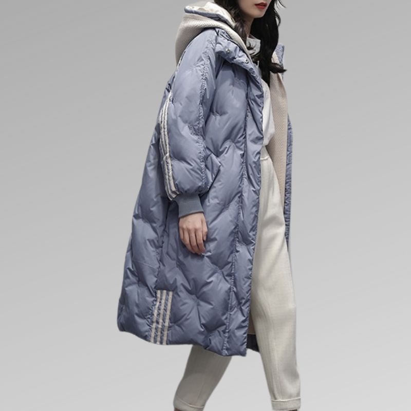 Shaira | Women’s Longline Down Puffer Jacket with Hood