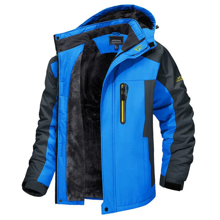 Kellan | Men’s Waterproof Winter Jacket with Color Block