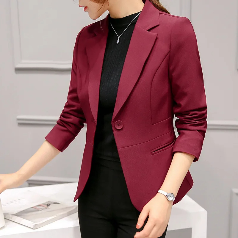 Marielle | Women’s One-Button Tailored Blazer with Pockets