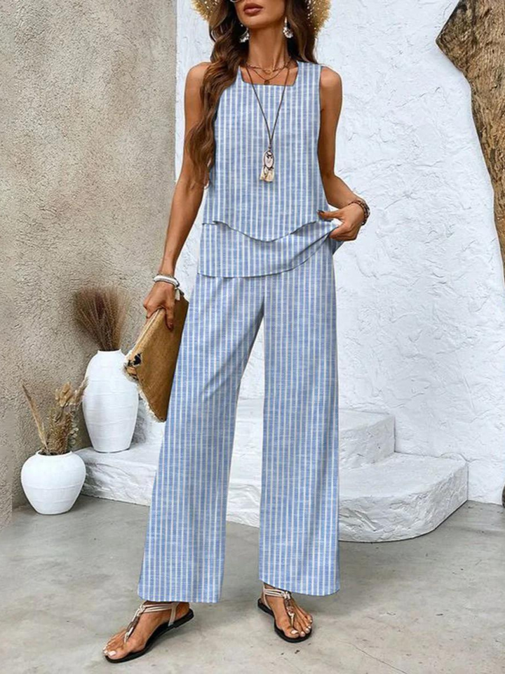 Maurelle | Women's Two Piece Set with Sleeveless Top and Pants