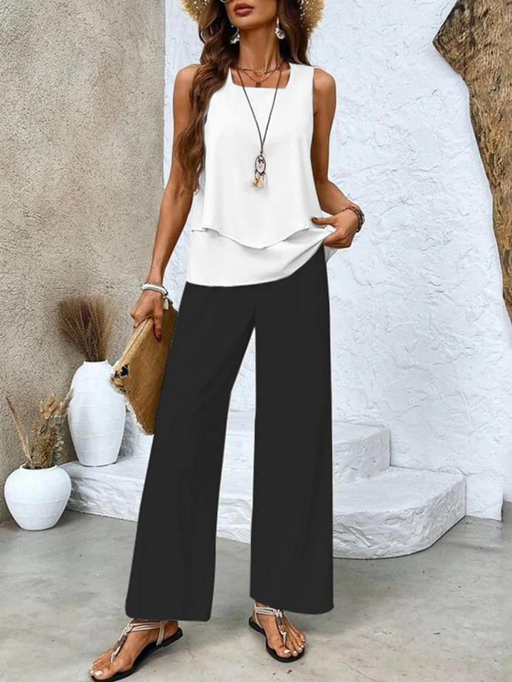 Maurelle | Women's Two Piece Set with Sleeveless Top and Pants