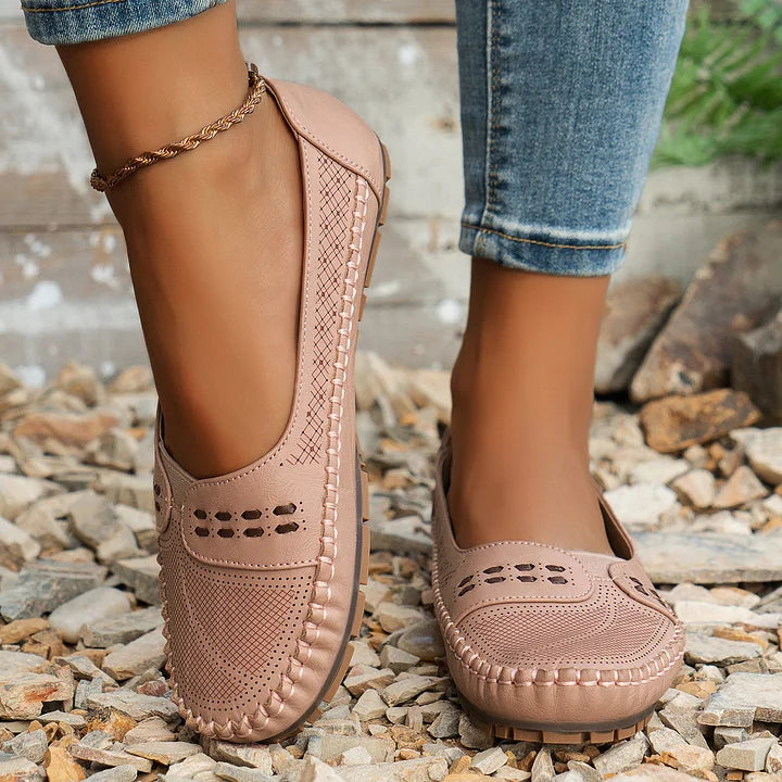 Madeline | Women's Slip-on Loafers with Stitched Style