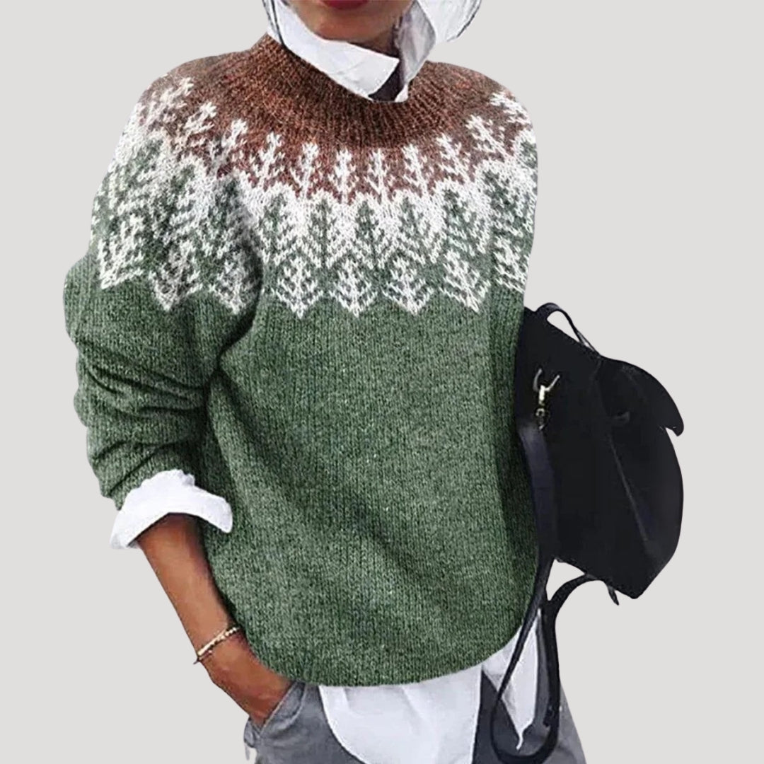 Nadine | Women’s Fair Isle Winter Knitted Sweater