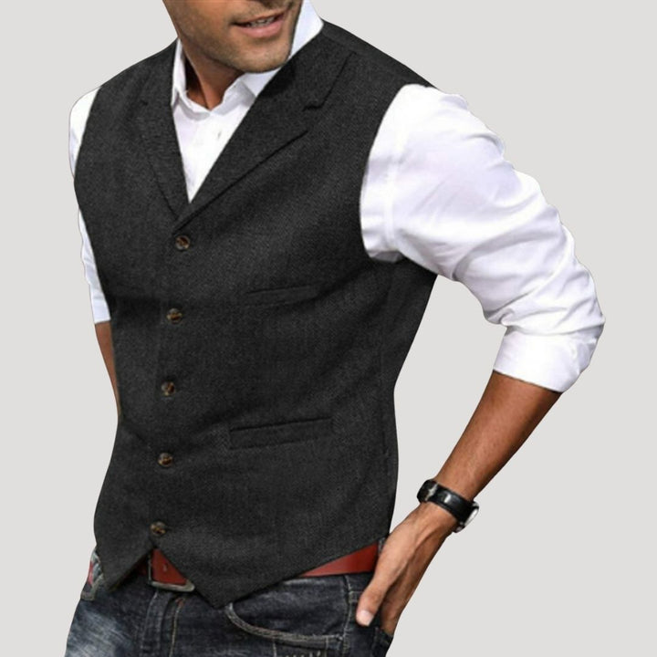 Hugo | Men’s Wool Smart Casual Waistcoat with Pockets