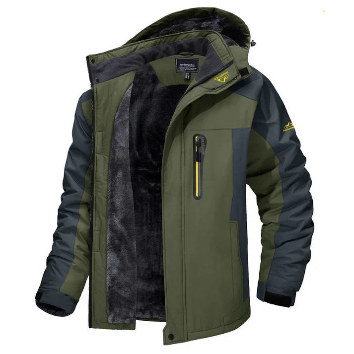 Kellan | Men’s Waterproof Winter Jacket with Color Block