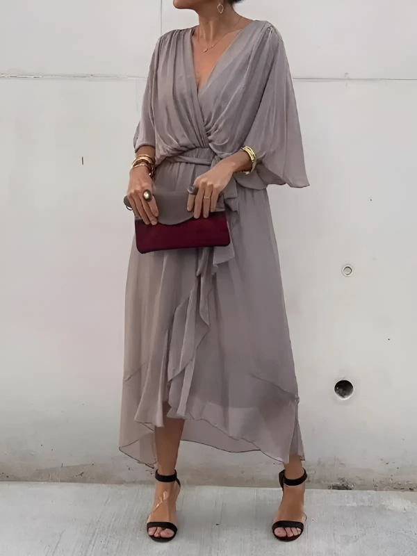 Lori | Women's Timeless Wrap Midi Dress