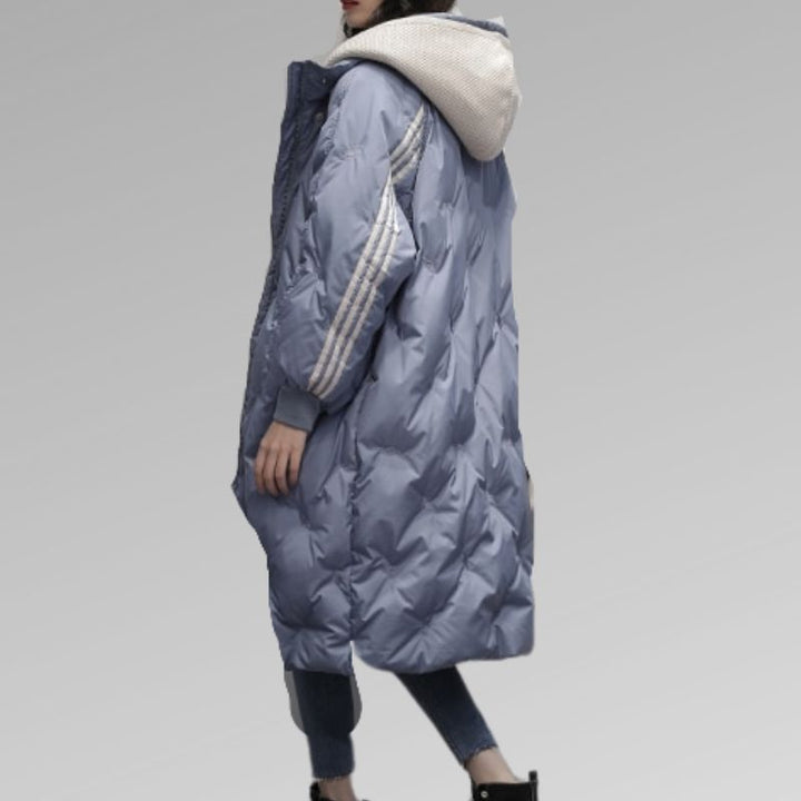 Shaira | Women’s Longline Down Puffer Jacket with Hood