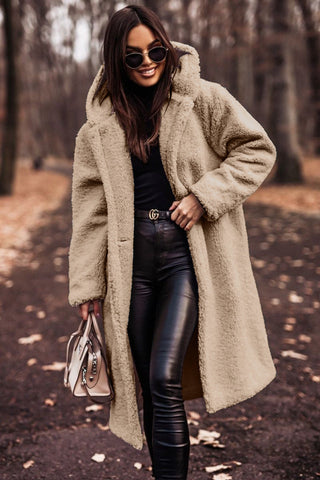 Kendra | Women's Oversized Hooded Teddy Coat