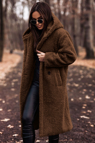 Kendra | Women's Oversized Hooded Teddy Coat