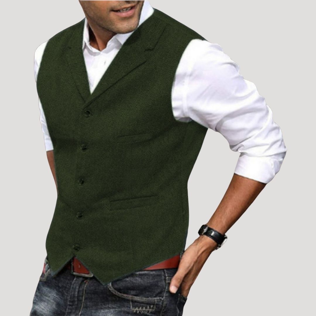 Hugo | Men’s Wool Smart Casual Waistcoat with Pockets