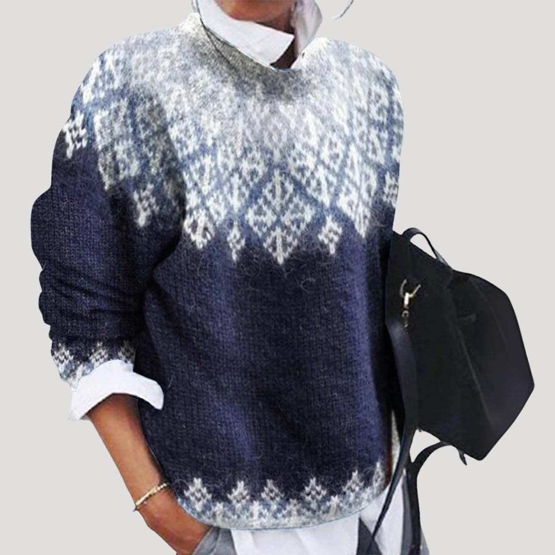Nadine | Women’s Fair Isle Winter Knitted Sweater