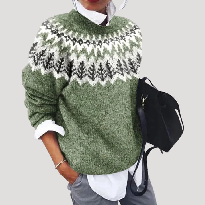Nadine | Women’s Fair Isle Winter Knitted Sweater
