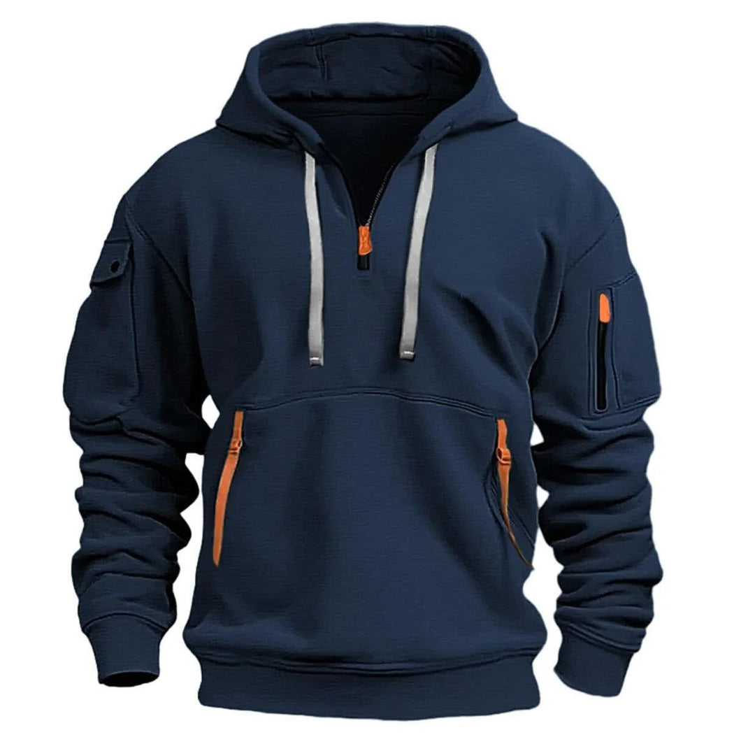 Jordan | Men's Quarter-Zip Hoodie with Multiple Pockets