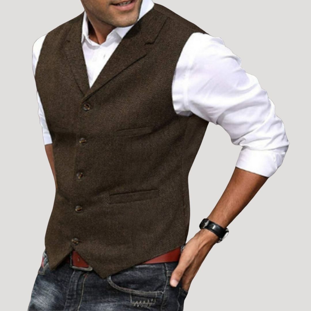 Hugo | Men’s Wool Smart Casual Waistcoat with Pockets