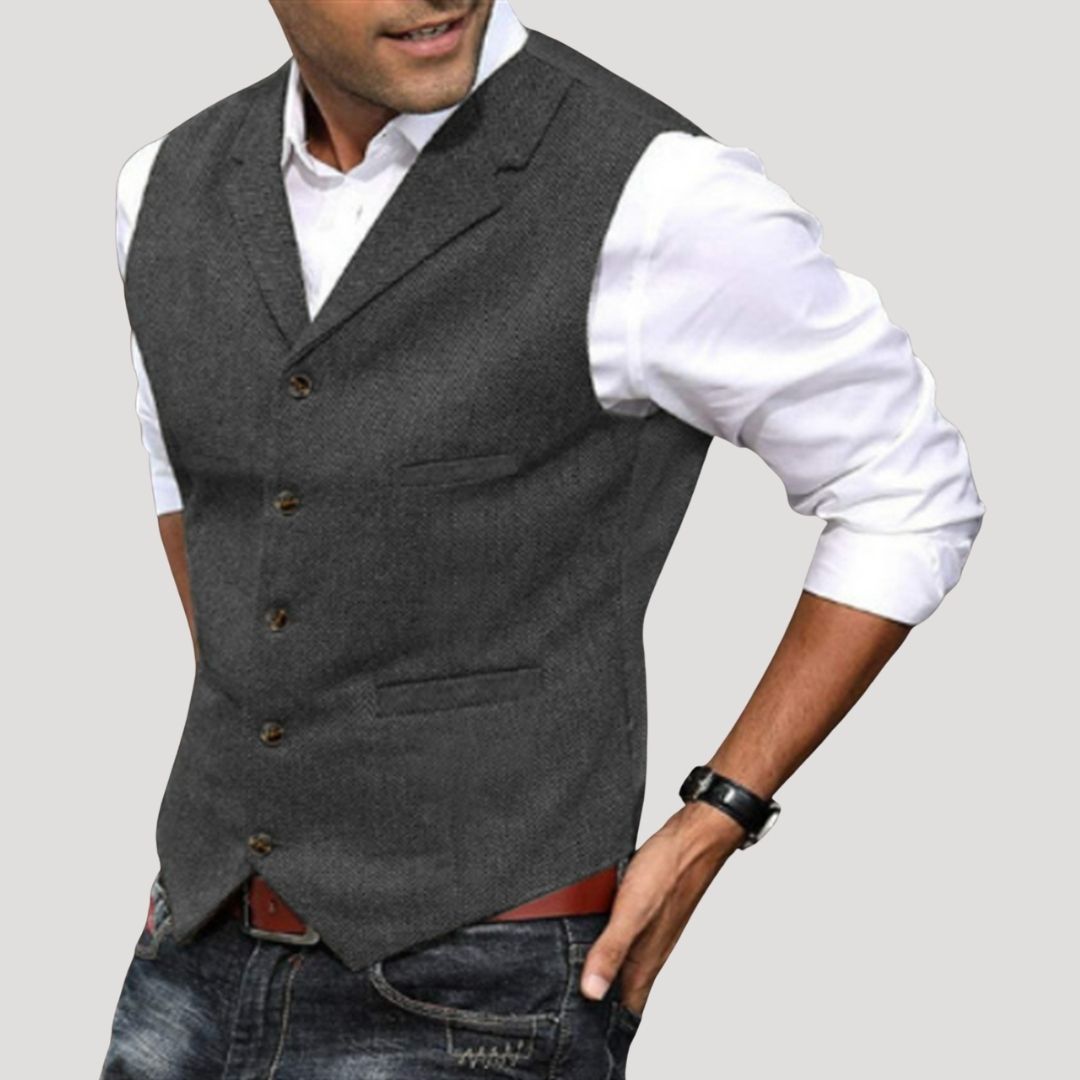 Hugo | Men’s Wool Smart Casual Waistcoat with Pockets