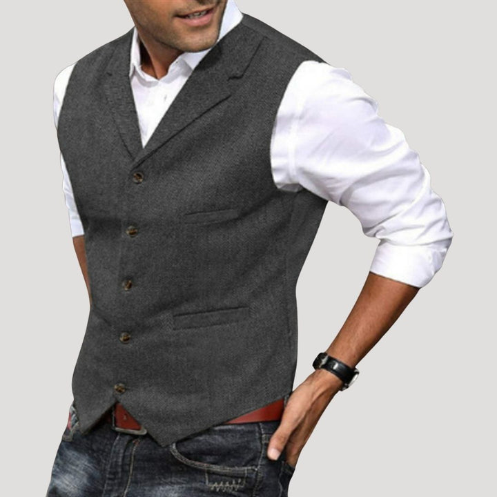 Hugo | Men’s Wool Smart Casual Waistcoat with Pockets