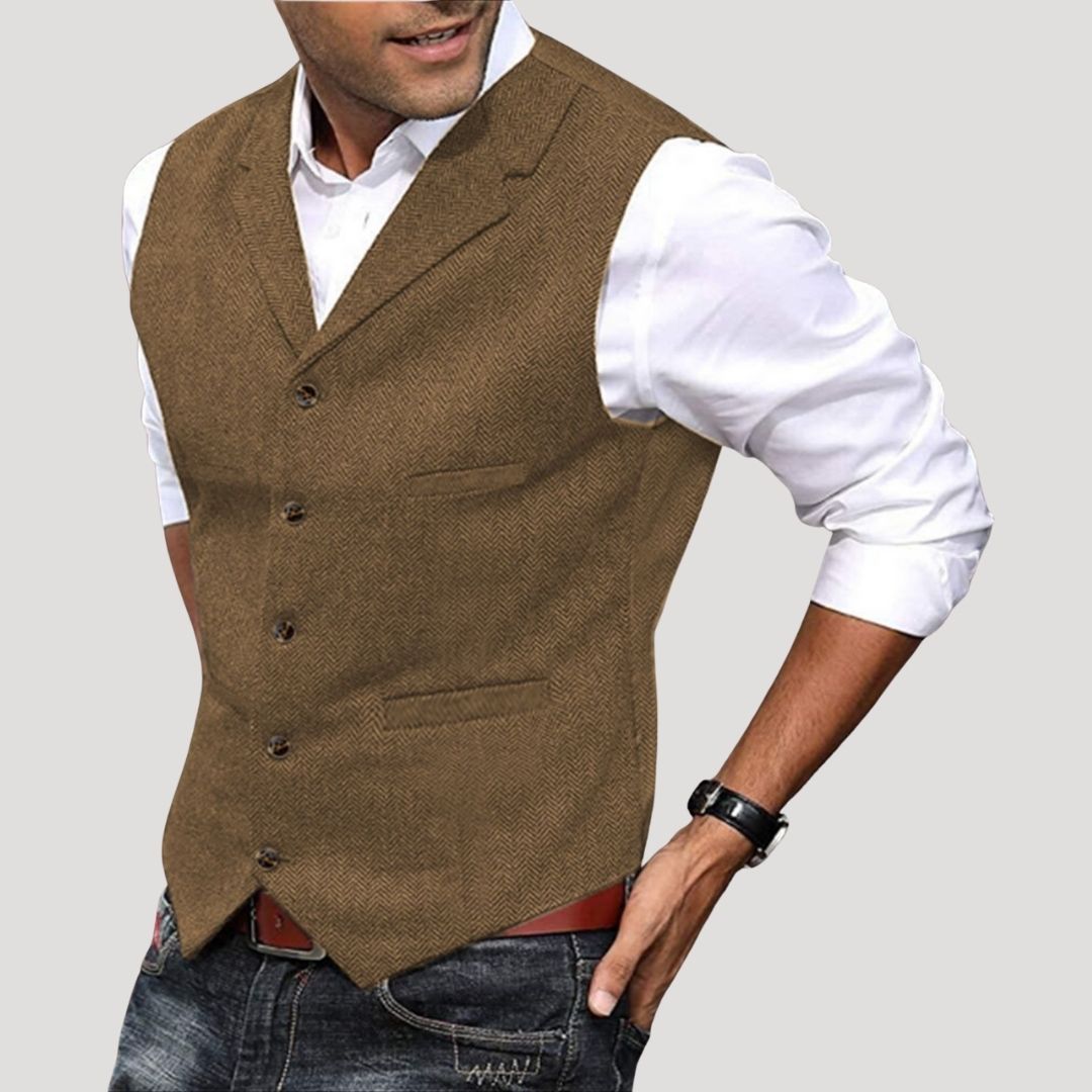 Hugo | Men’s Wool Smart Casual Waistcoat with Pockets