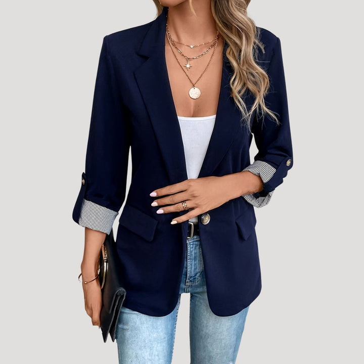 Blaire | Women’s Classic Tailored Blazer with Roll-Up Sleeves