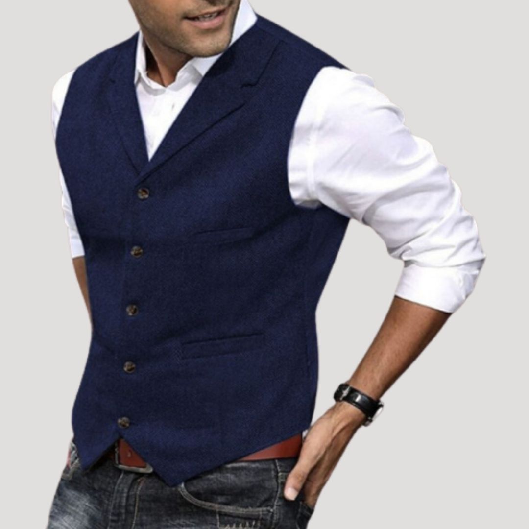 Hugo | Men’s Wool Smart Casual Waistcoat with Pockets