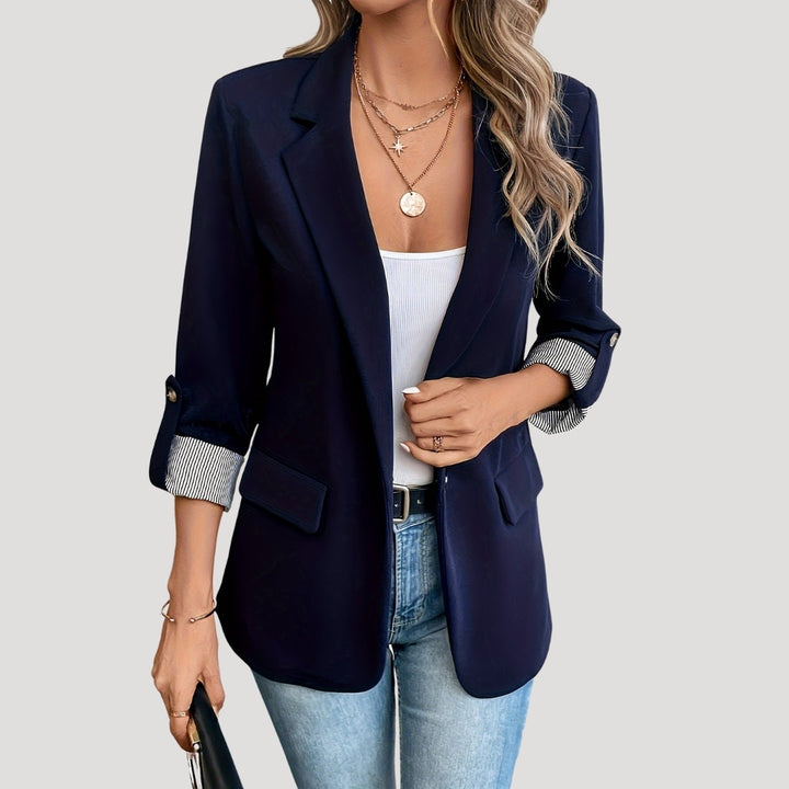Blaire | Women’s Classic Tailored Blazer with Roll-Up Sleeves