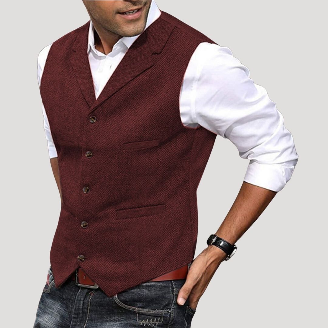Hugo | Men’s Wool Smart Casual Waistcoat with Pockets