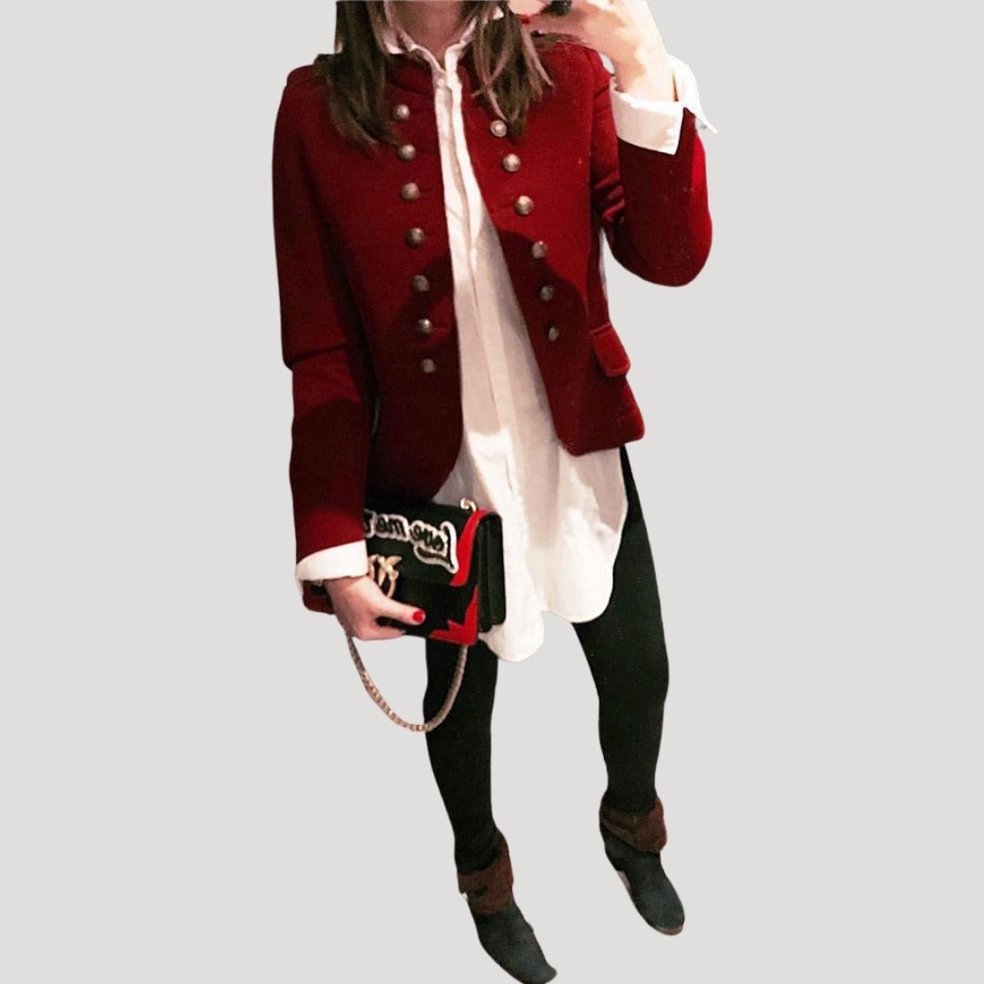 Briony | Women’s Blazer with Gold Buttons