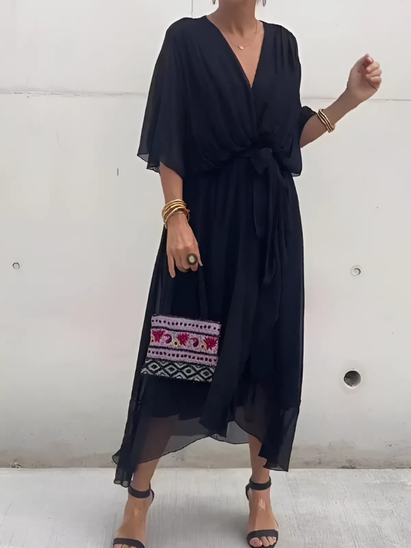 Lori | Women's Timeless Wrap Midi Dress