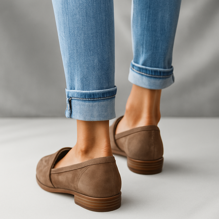 Charlene | Women's Sleek Suede Loafers with Pointed Toe