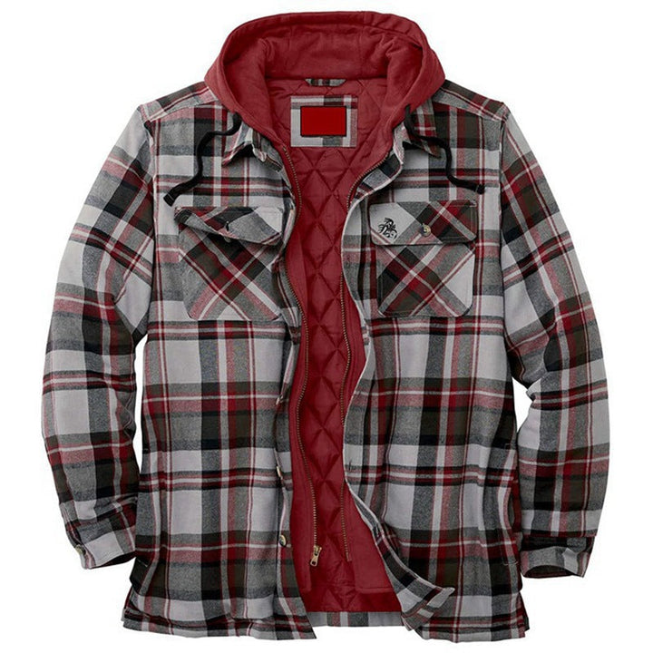 Ryan | Men's Checkered Hood Jacket
