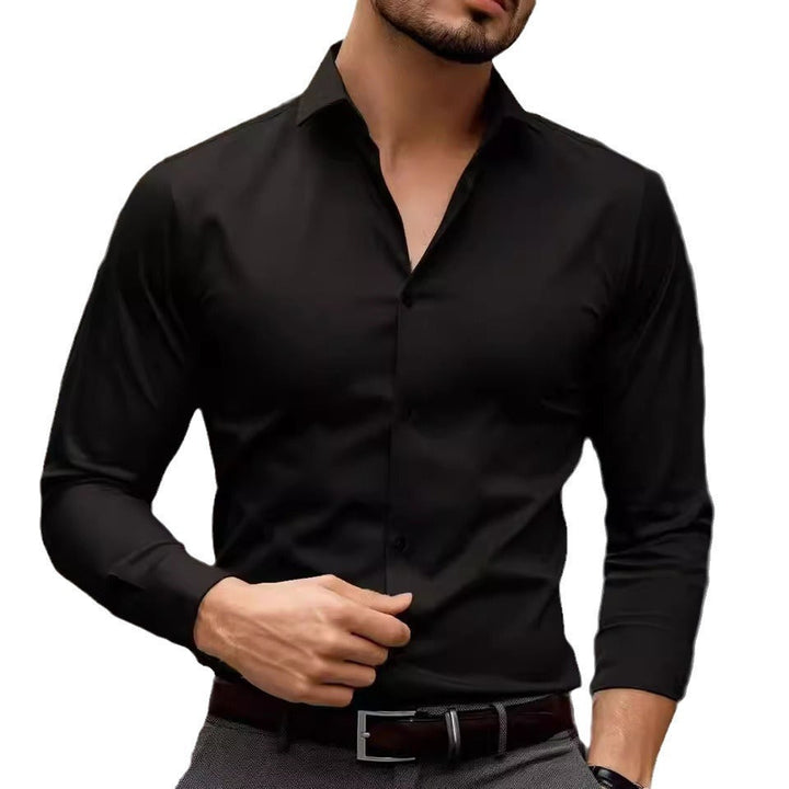 Gilbert | Men’s Slim Fit Solid Color Business Long Sleeve