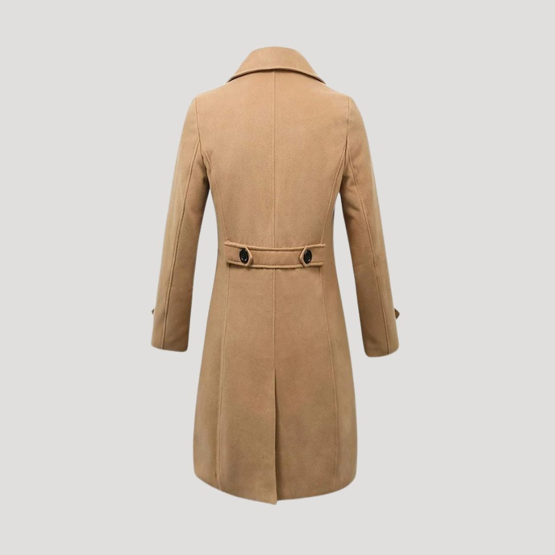 Gareth | Men’s Wool Blend Double-Breasted Winter Coat with Pockets