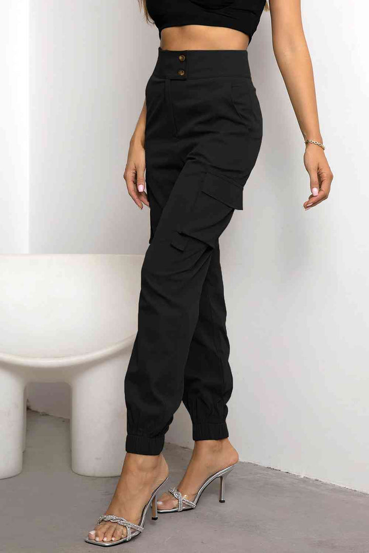 Natasha | Women’s High Waisted Cargo Jogger Pants