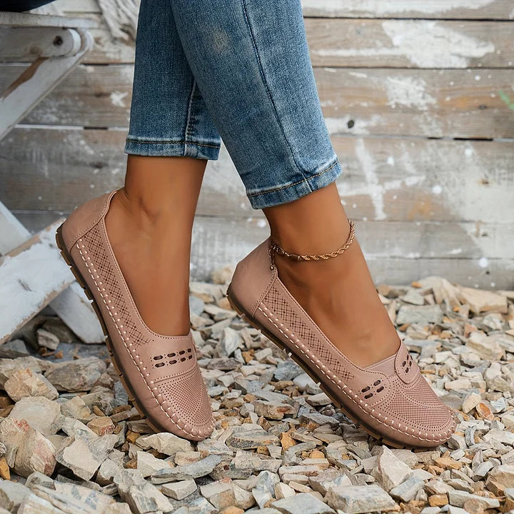 Madeline | Women's Slip-on Loafers with Stitched Style