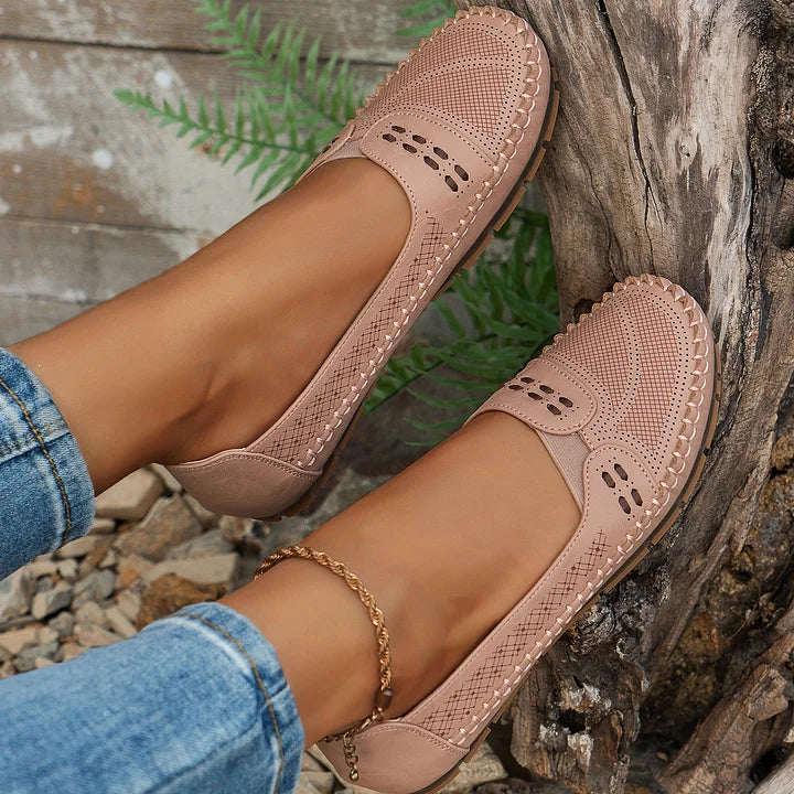 Madeline | Women's Slip-on Loafers with Stitched Style