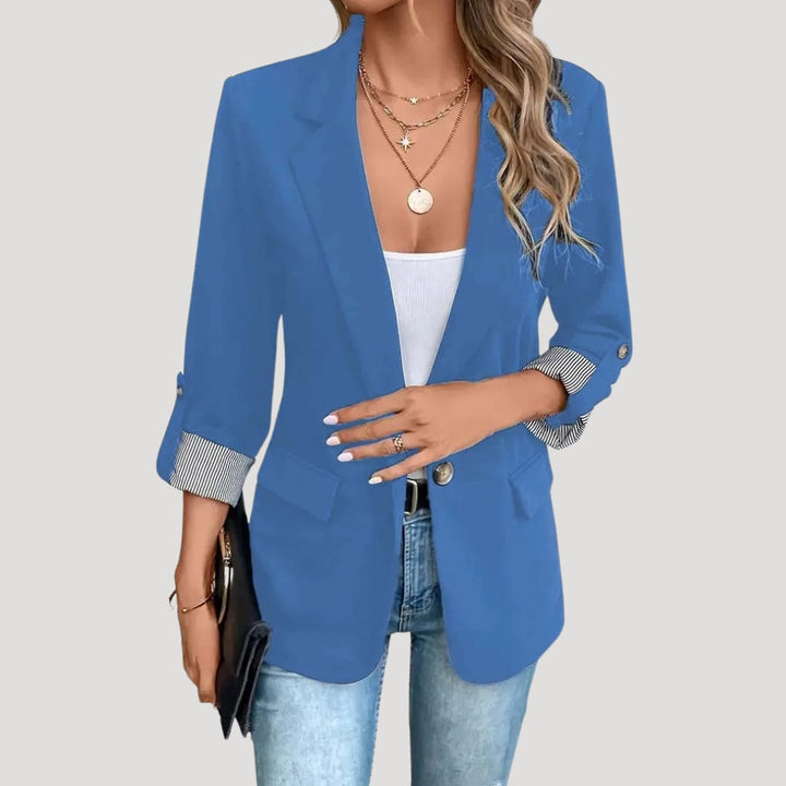 Blaire | Women’s Classic Tailored Blazer with Roll-Up Sleeves