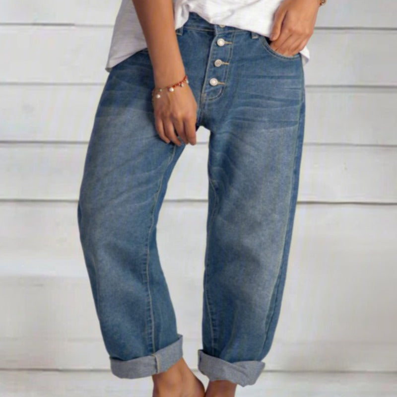 Corbine | Women’s Denim Pants with Folded Hem