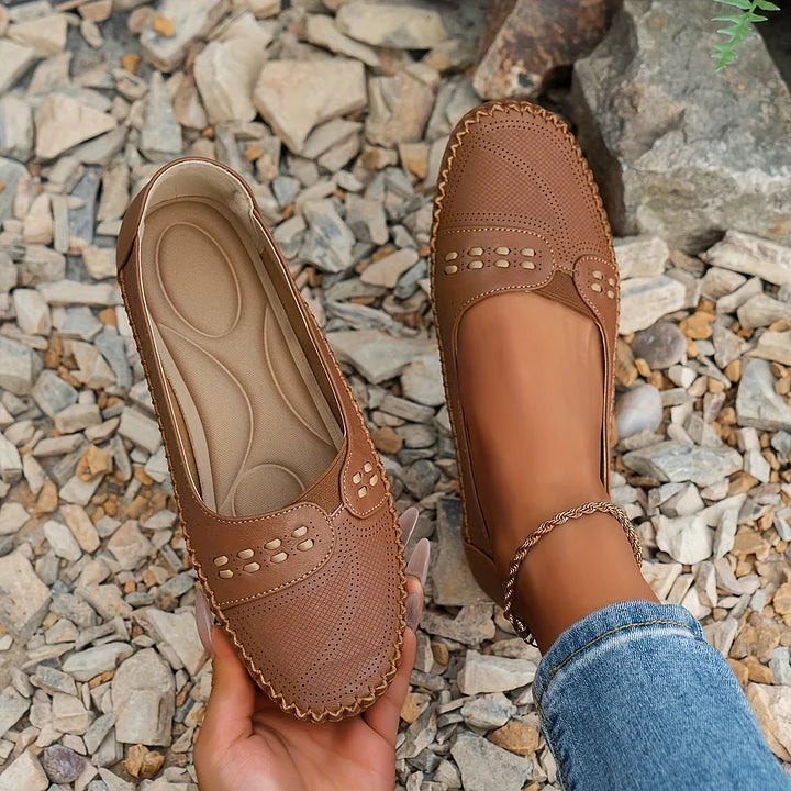 Madeline | Women's Slip-on Loafers with Stitched Style