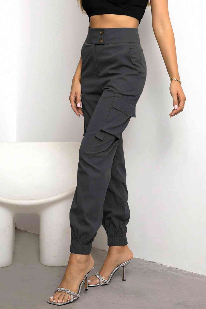 Natasha | Women’s High Waisted Cargo Jogger Pants