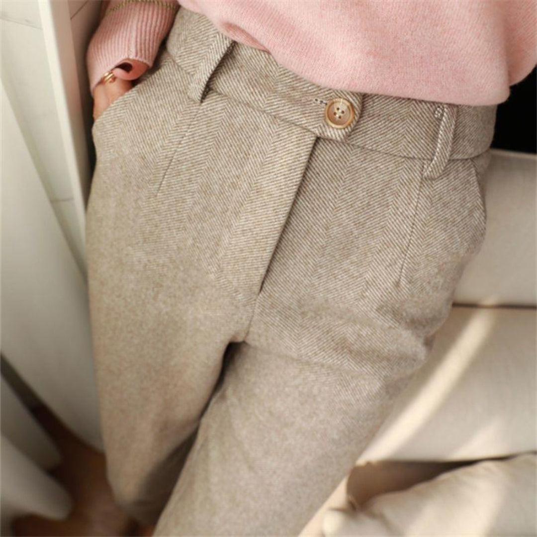 Rowan | Men's Herringbone Tailored Trousers