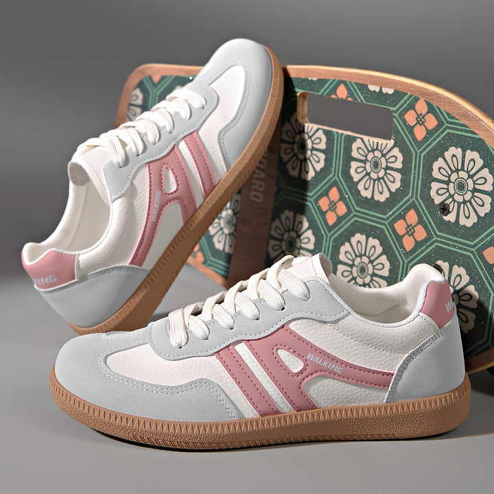 Melanie | Women’s Orthopedic Color Block Shoes with Lace-Up