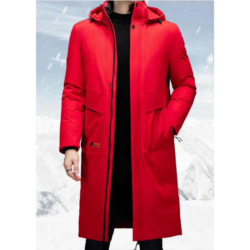 Torvik | Men's Mid-length Quilted Parka with Hood
