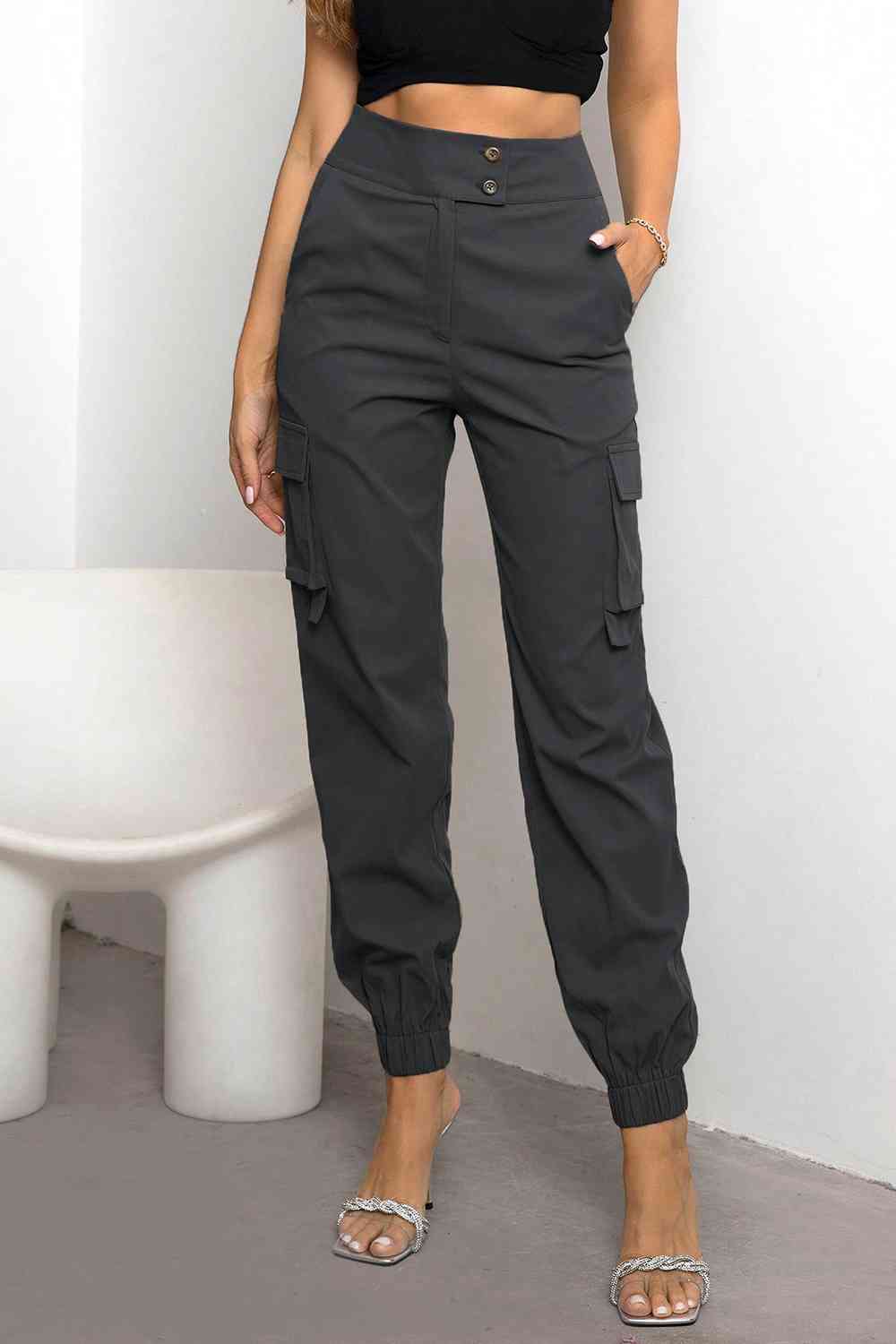 Natasha | Women’s High Waisted Cargo Jogger Pants