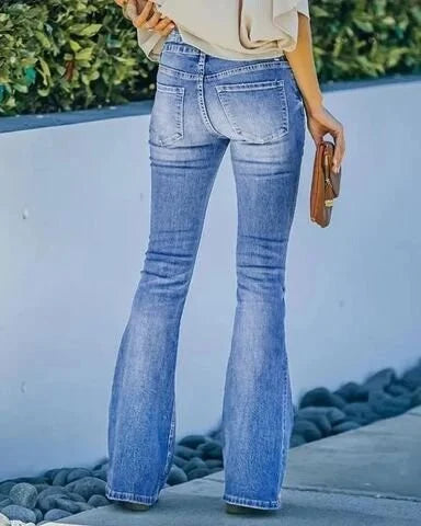 Denisse | Women’s Stretch Slim Fit Flare Jeans