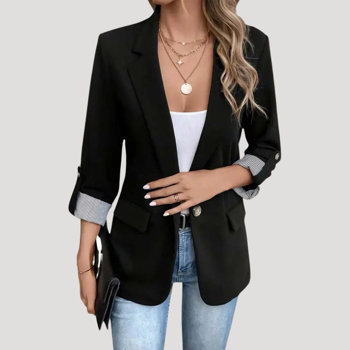 Blaire | Women’s Classic Tailored Blazer with Roll-Up Sleeves